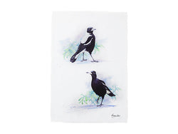 Maxwell and Williams Katherine Castle Bird Life Tea Towel- Magpie