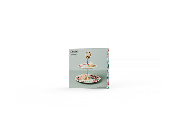 Maxwell & Williams Merry Berry 2 Tiered Cake Stand Gift Boxed