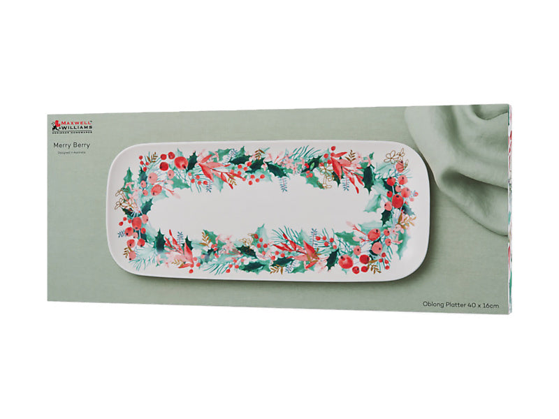 Maxwell & Williams Merry Berry Oblong Platter Gift Boxed