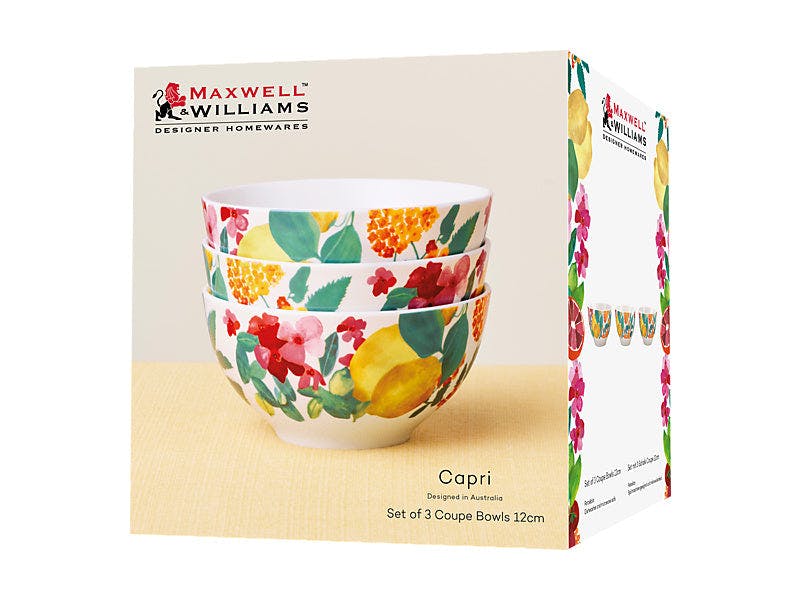 Maxwell & Williams Capri Coupe Bowl Set of 3 Gift Boxed