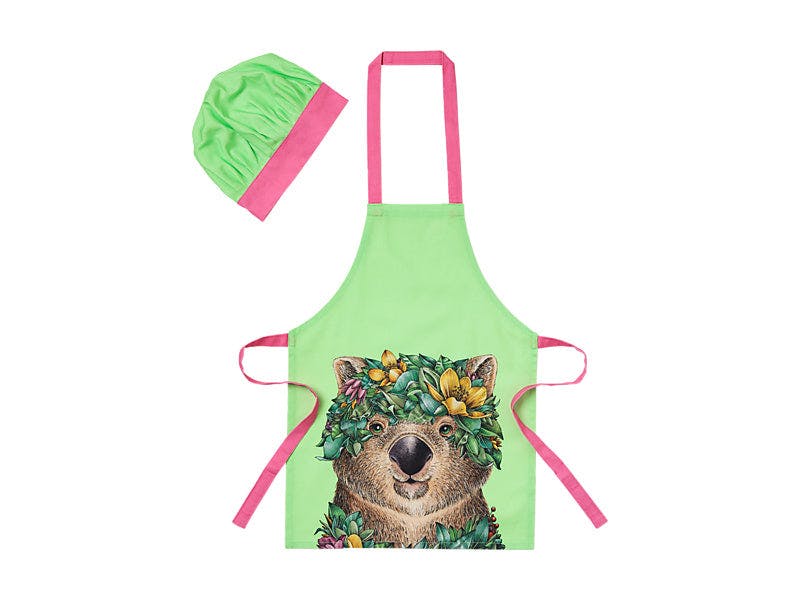 Maxwell & Williams Marini Ferlazzo Wild Planet Children's Apron & Hat Set Wombat Joey