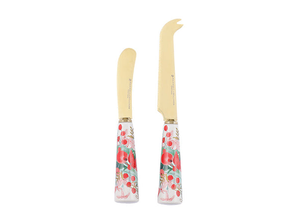 Maxwell & Williams Merry Berry Spreader & Cheese Knife Set Gift Boxed