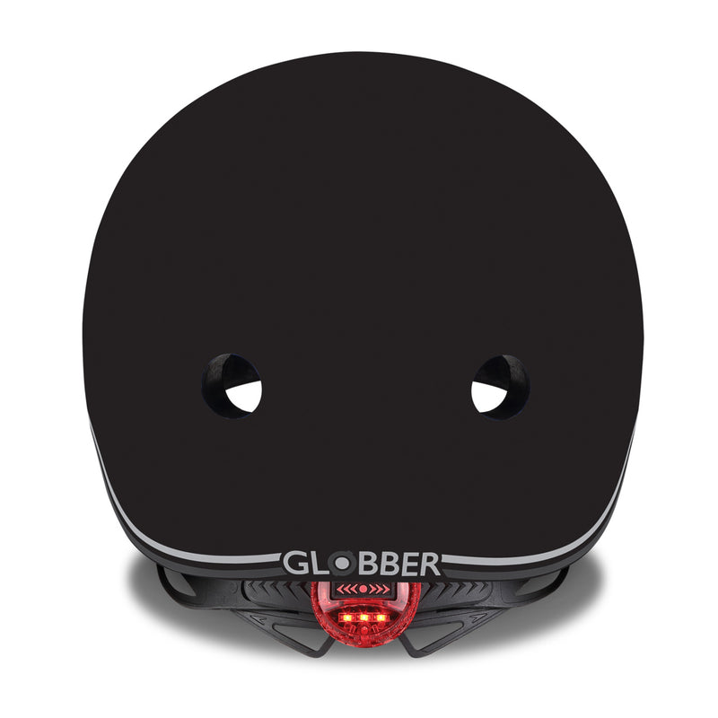 GOBBLER KIDS HELMET WITH  LED LIGHTS- BLACK