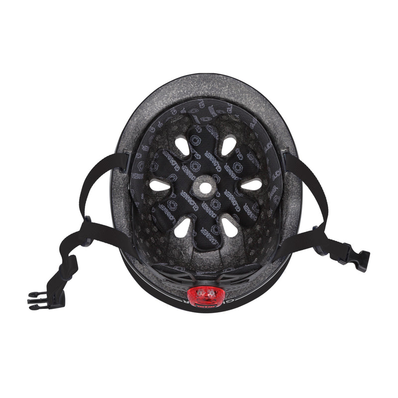 GOBBLER KIDS HELMET WITH  LED LIGHTS- BLACK