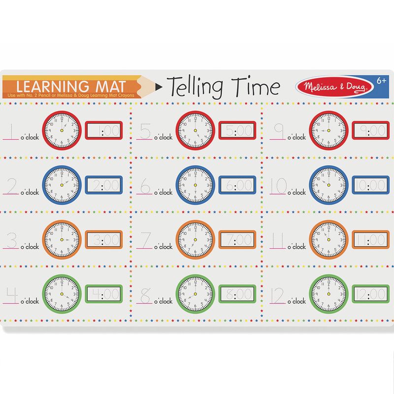 MELISSA AND DOUG TELLING TIME WRITE-A-MAT