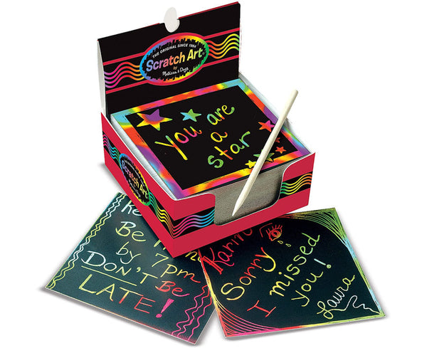 MELISSA AND DOUG SCRATCH ART RAINBOW MINI NOTES