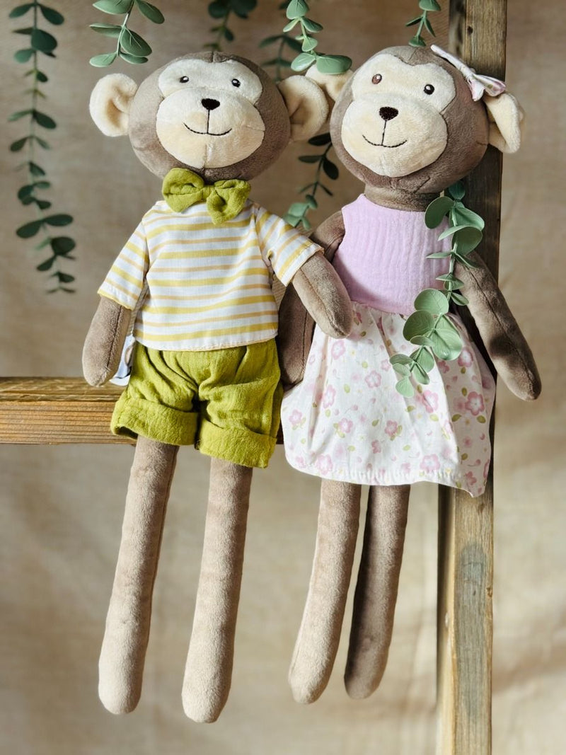 LITTLE CLOUD- PLUSH TOY BOY MONKEY-MILO