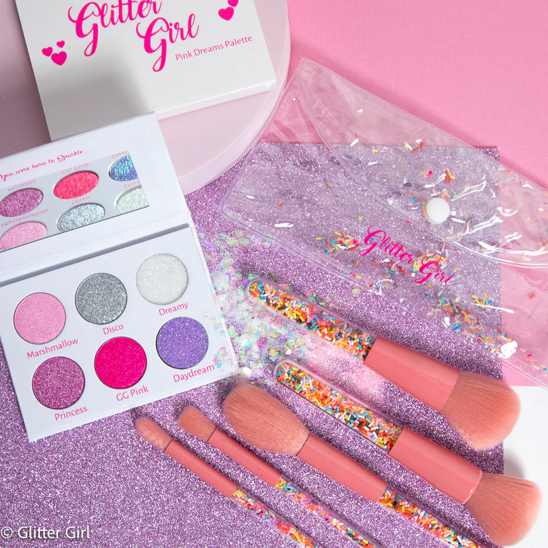 Glitter Girl Unicorn Sprinkle Makeup Brush Set