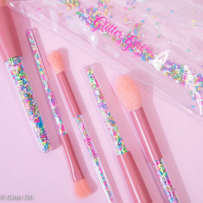 Glitter Girl Unicorn Sprinkle Makeup Brush Set