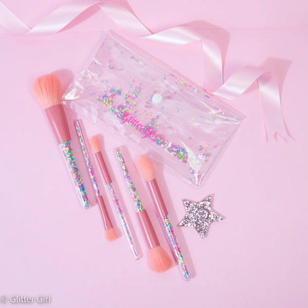 Glitter Girl Unicorn Sprinkle Makeup Brush Set