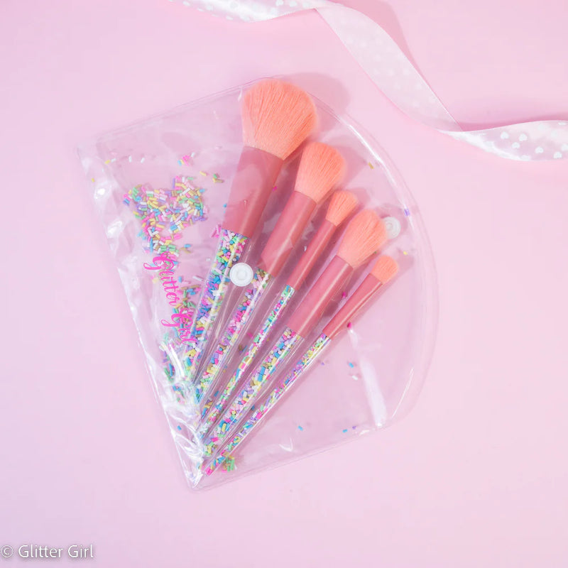 Glitter Girl Unicorn Sprinkle Makeup Brush Set
