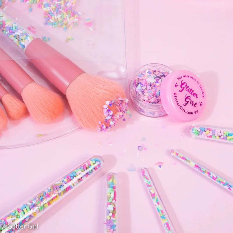 Glitter Girl Unicorn Sprinkle Makeup Brush Set