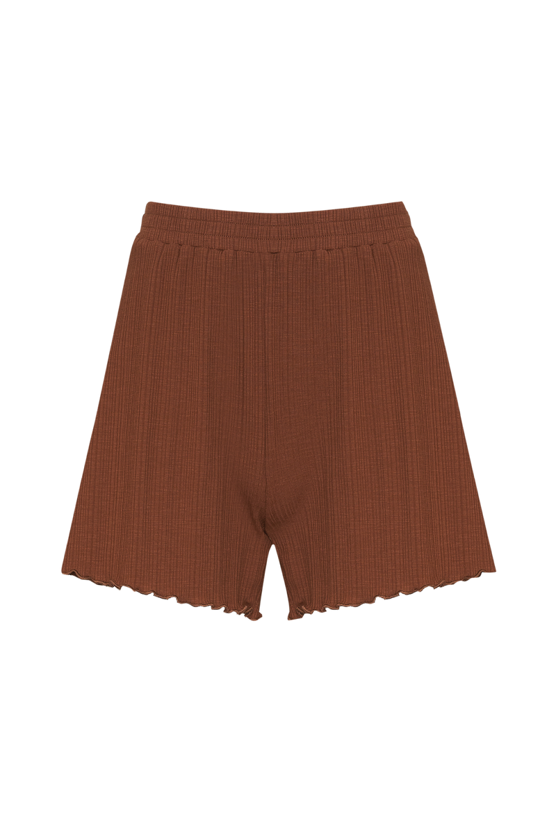 Girl and the Sun Sheridan Shorts - Coffee Ribbed