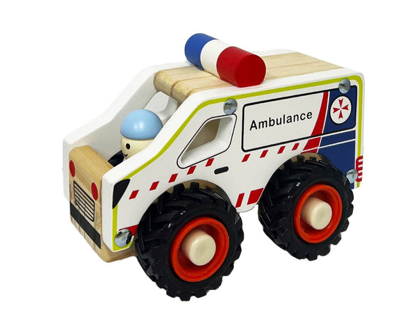 TOYSLINK WOODEN AMBULANCE