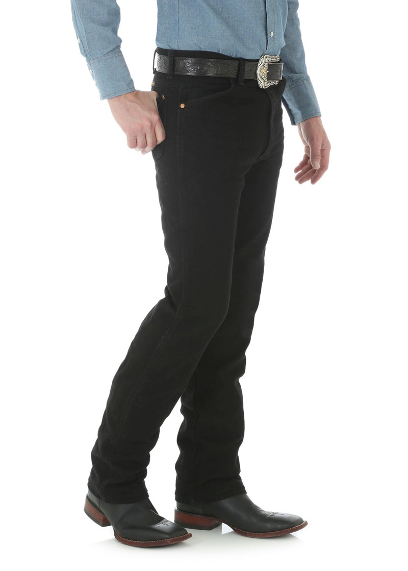 Wrangler Men's Cowboy Cut Slim Fit Jean 36 Leg - Shadow Black