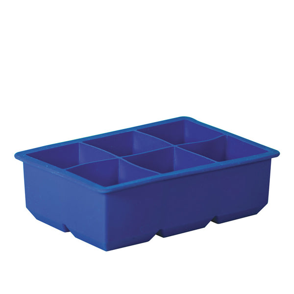 Avanti Silcone 6 Cup King Ice Cube Tray In Hang Sell Sleeve - Blue