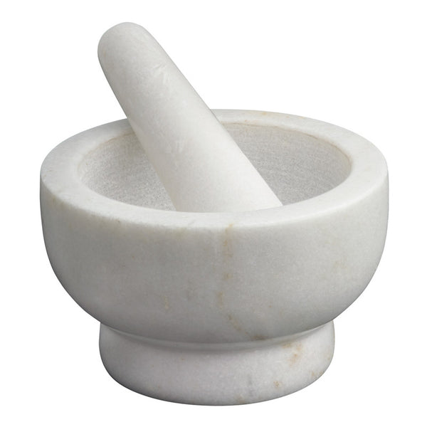 Avanti Marble Footed Mortar And Pestle - White