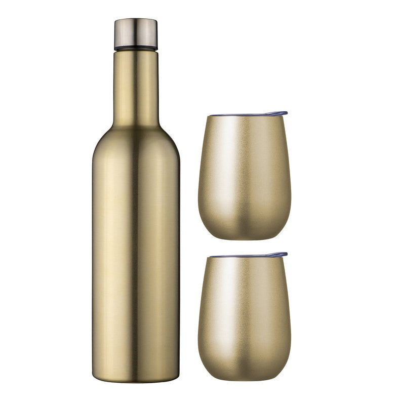 Avanti Double Wall Insulated Wine Traveller Set - Champagne