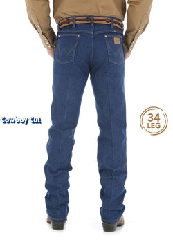 Wrangler Mens Cowboy Cut Original Fit Jean - 34" Leg
