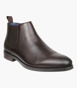 Florsheim Men's Ceduna Plain Toe Chelsea Boot - Dark Brown
