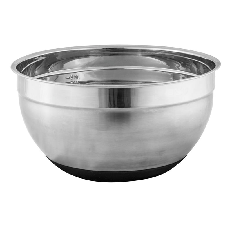 Avanti Anti-Slip Mixing Bowl - 26cm - Stainless Steel / Silicone