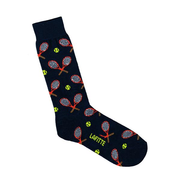Lafitte Tennis Socks - Grey & Navy
