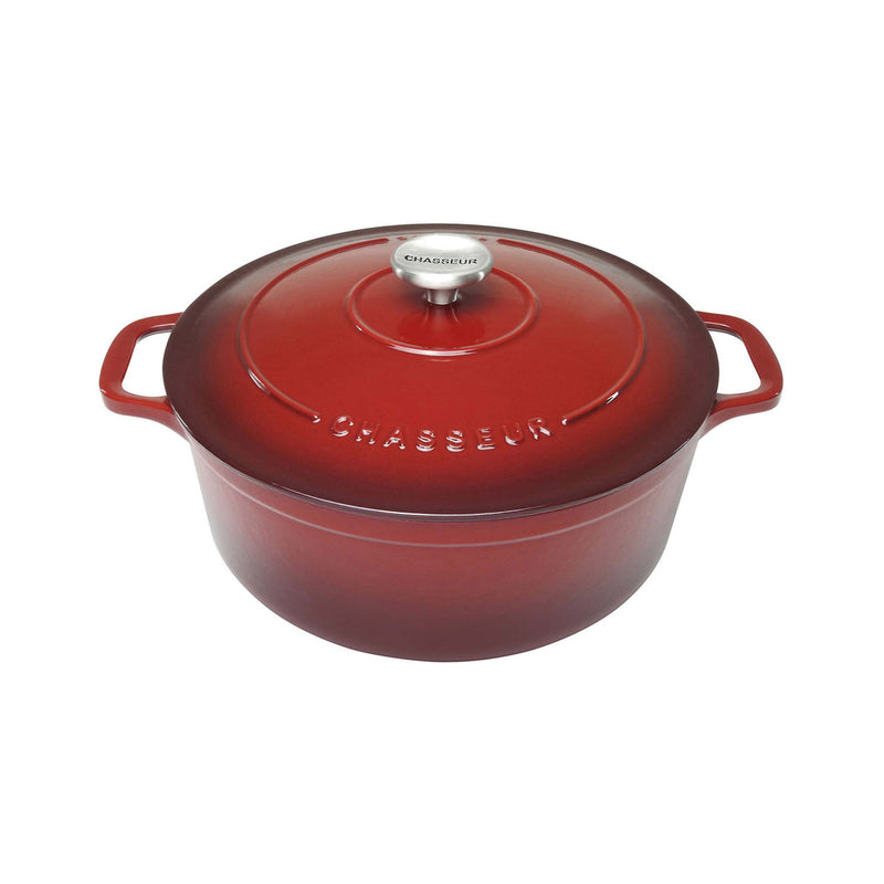 Chasseur Round French Oven Bordeaux - 24cm/ 4L