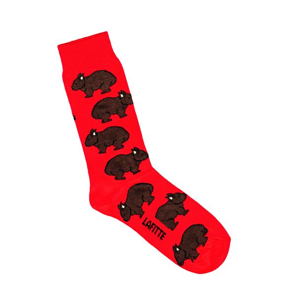 Lafitte Wombat Socks - Blue & Red
