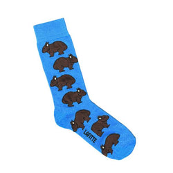 Lafitte Wombat Socks - Blue & Red