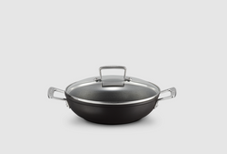 Le Creuset Toughened Non-Stick Shallow Casserole with Glass Lid