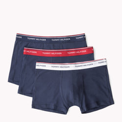 Tommy Hilfiger Mens Peacoat 3-Pack Cotton Trunks