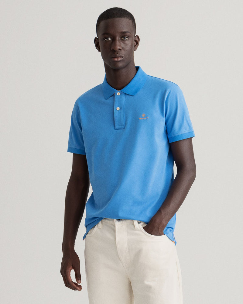 Gant Men's Contrast Colour Piqué Polo Shirt - 4 Colours