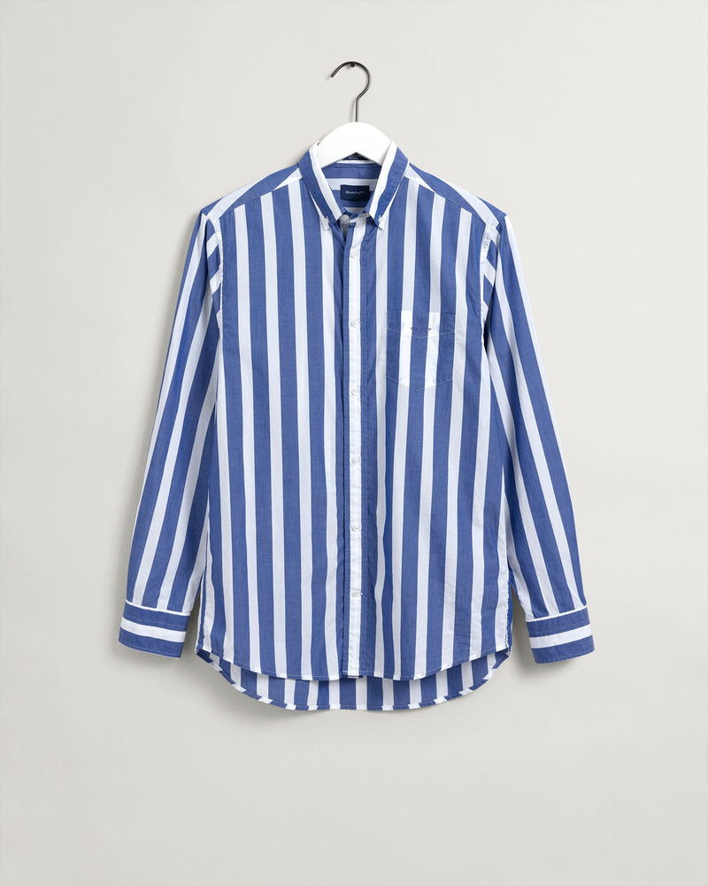Gant Men's Regular Fit Wide Stripe Poplin Shirt - 2 Colours