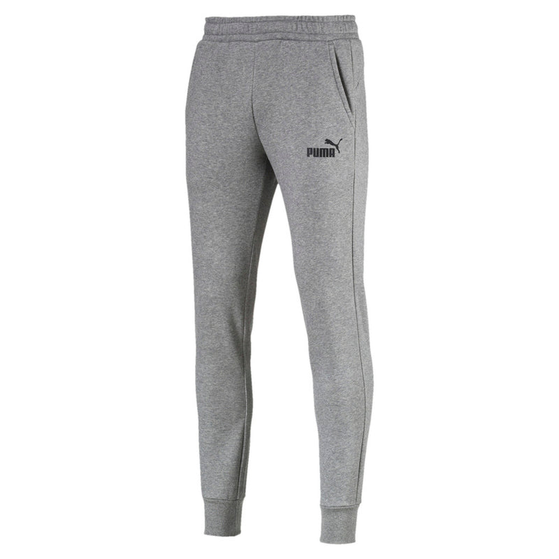 Puma Mens Essentials Fleece Pants - Grey, Black & Peacoat