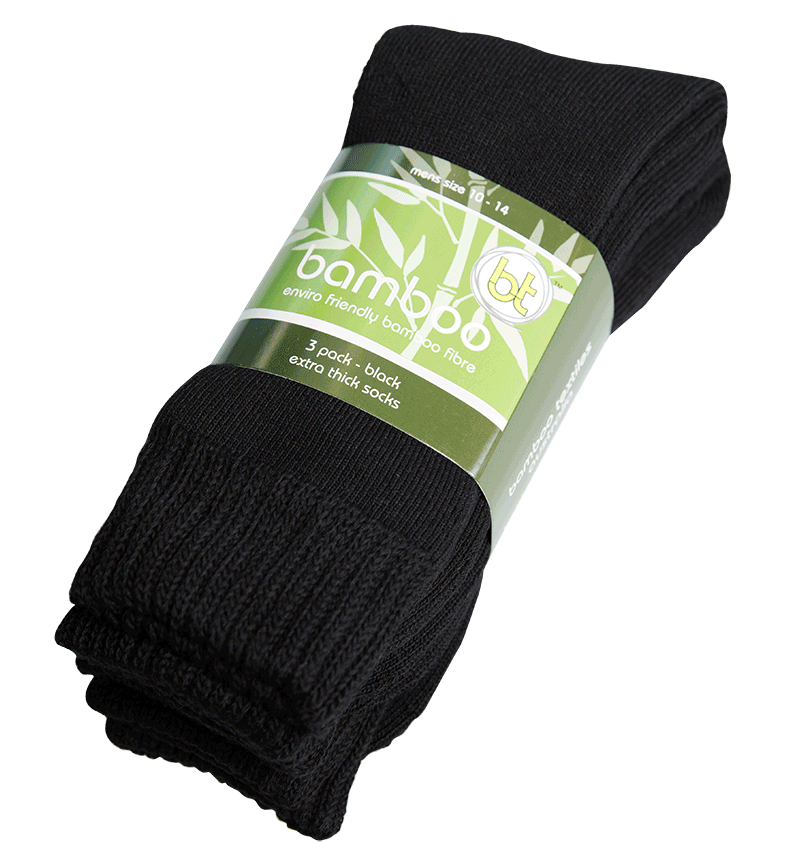 Extra Thick Bamboo Socks - 3 Pack