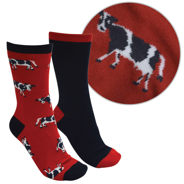 Thomas Cook Adult Farmyard Socks Twin Pack - 4 Colours – Assef's