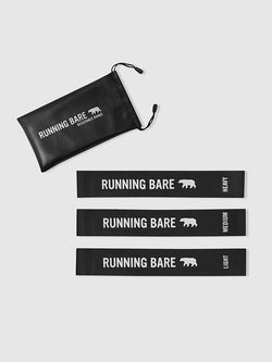 Running Bare Bear Booty Resistance Bands - Black