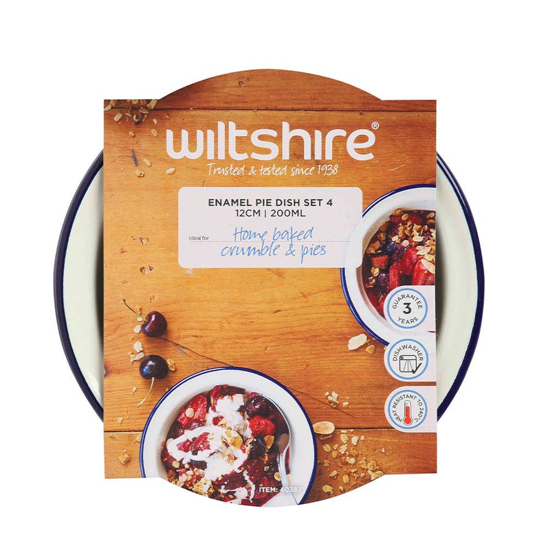 Wiltshire Enamel Pie Dish 12cm Set of 4