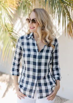 Goondiwindi Cotton Maddy Shirt - Navy