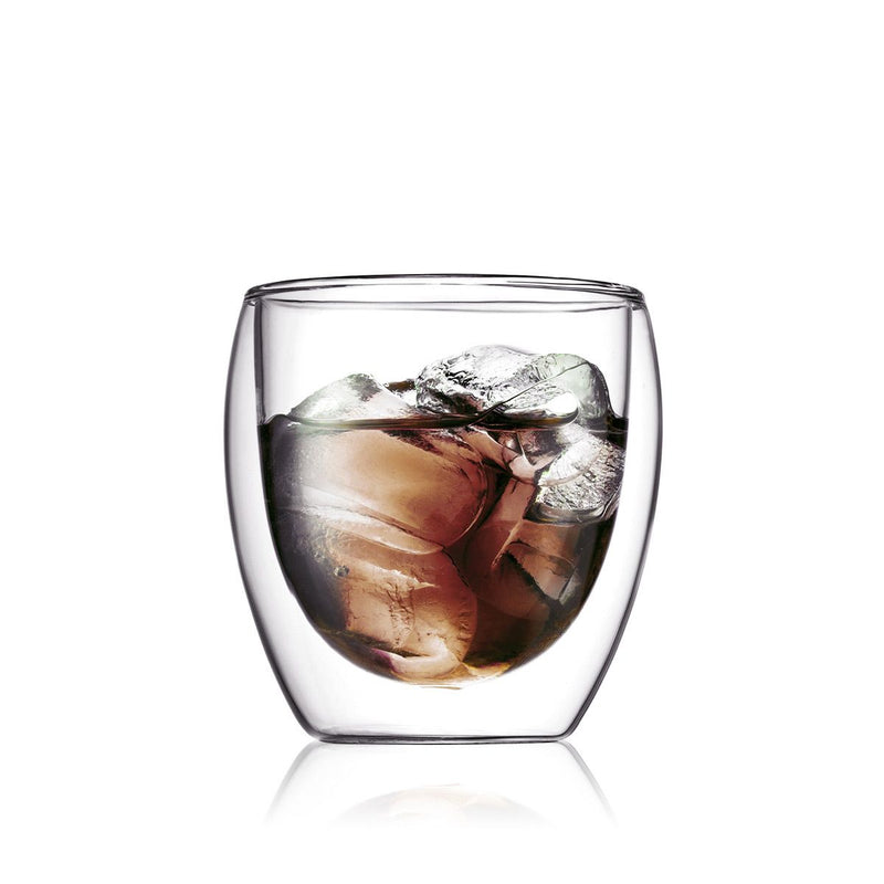 Bodum Pavina 6pc Glass set, Double wall, 250ml