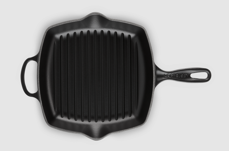 Le Creuset Cast Iron Square Grillit®- 26cm Satin Black