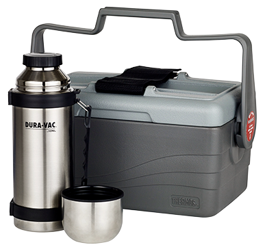 Thermos 6.6L Insulated Cooler with 1L Stainless Steel Vacuum Insulated Flask