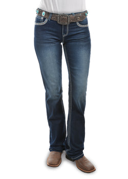 Pure Western Womens Indiana Relaxed Rider Jean