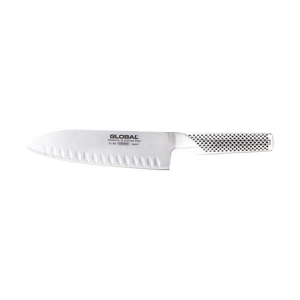 Global Classic 18cm Santoku Knife, Fluted G-80