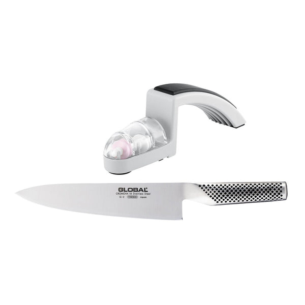 Global Classic 20cm Cooks Knife & Minosharp