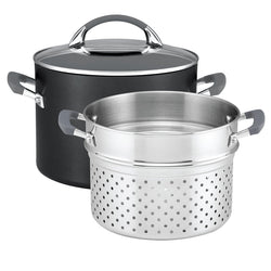 Anolon Endurance+ 24cm/7.6L Stockpot Bonus Pasta Insert