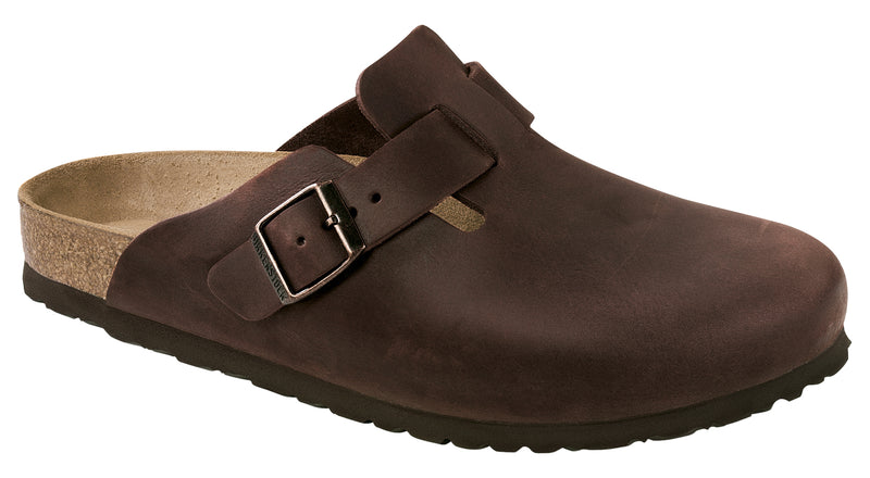 Birkenstock Boston Habana - Oiled Leather Narrow