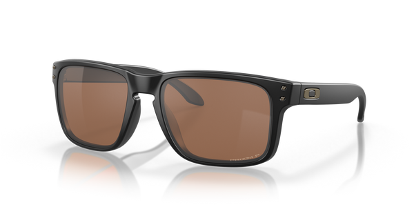 Oakley Holbrook Sunglasses - Matte Black with Polarized Prizm Tungsten Lenses