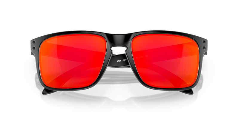 Oakley Holbrook Sunglasses - Matte Black with Prizm Ruby Lenses