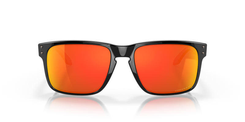 Oakley Holbrook Sunglasses - Polished Black with Polarized Prizm Ruby Lenses